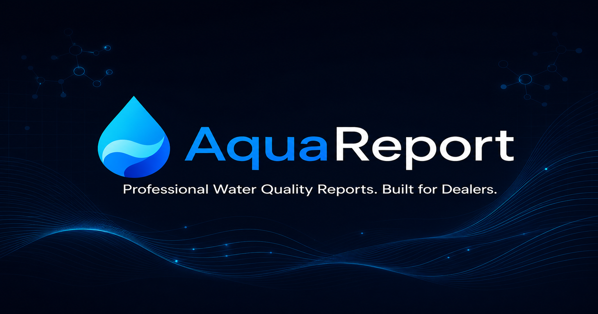 Water Testing Software AquaReport — Water Treatment Dealer Software
